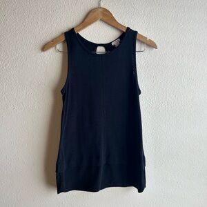 J. Crew Black Sleeveless Tank Top Open Back